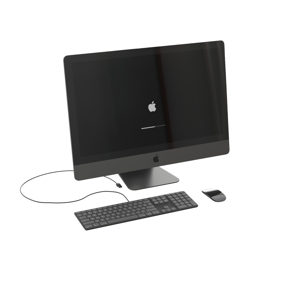 苹果iMac Pro 2020电脑3d模型插图