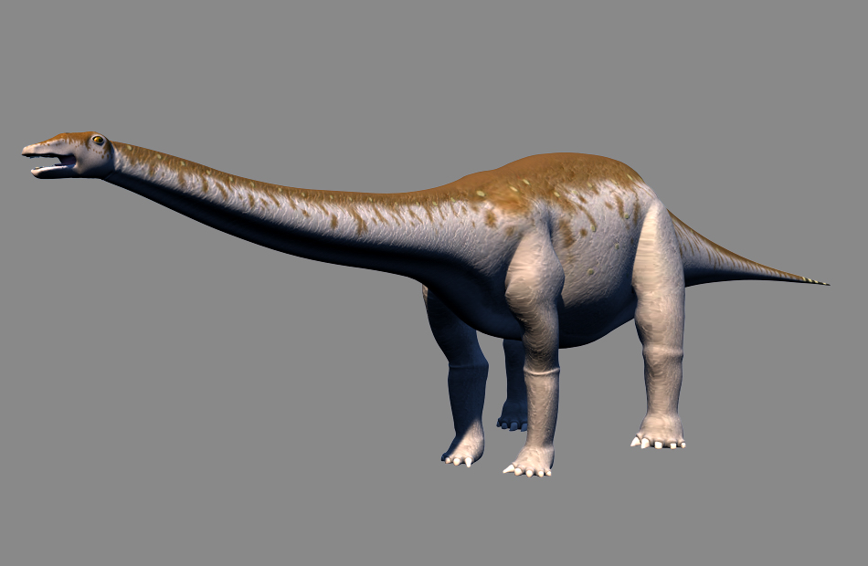 迷惑龙Apatosaurus梁龙C4D模型插图