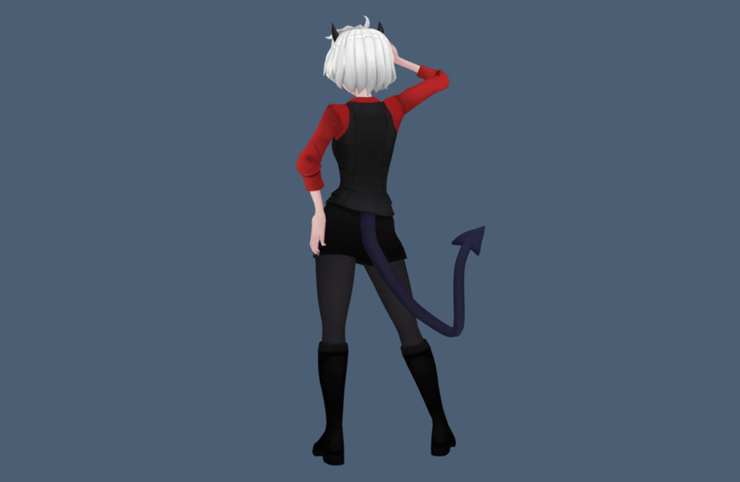 Helltaker游戏中的角色玛莉娜Malinar人物模型下载插图2