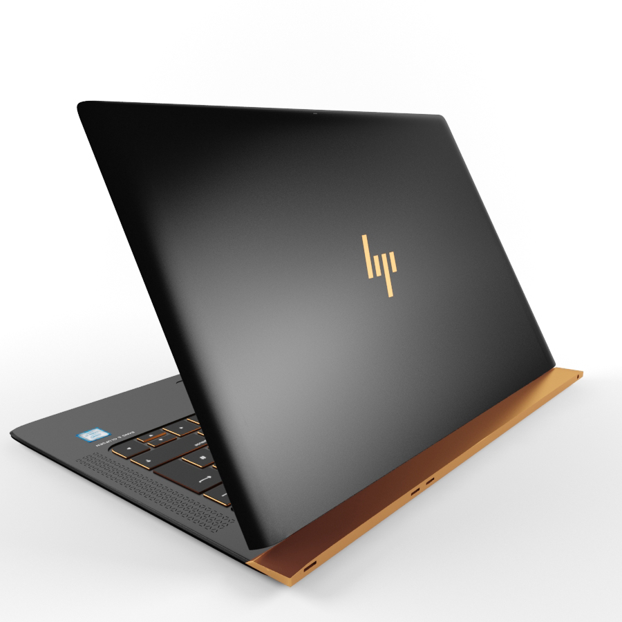 惠普笔记本电脑HP Spectre 13型号3d模型插图2