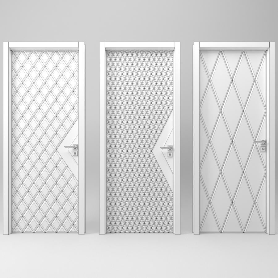 5个门不同材质门集合3d模型插图