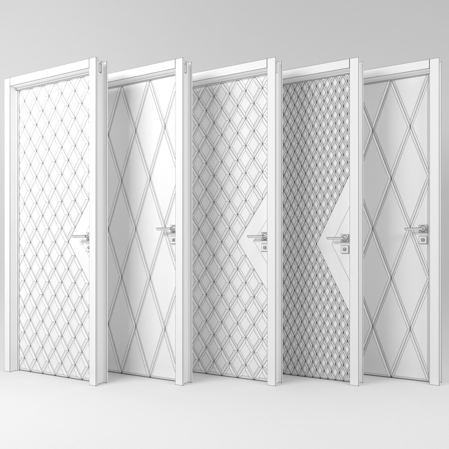 5个门不同材质门集合3d模型插图3