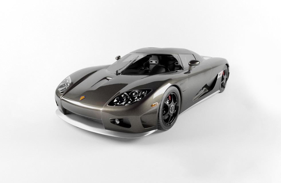 科尼赛克超级跑车3d模型插图