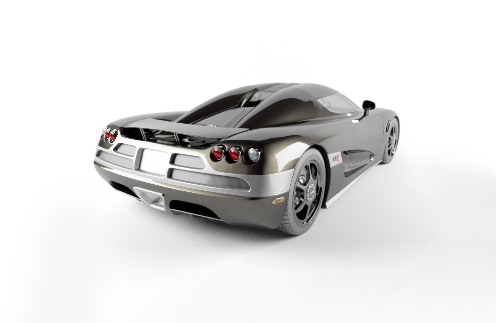 科尼赛克超级跑车3d模型插图1