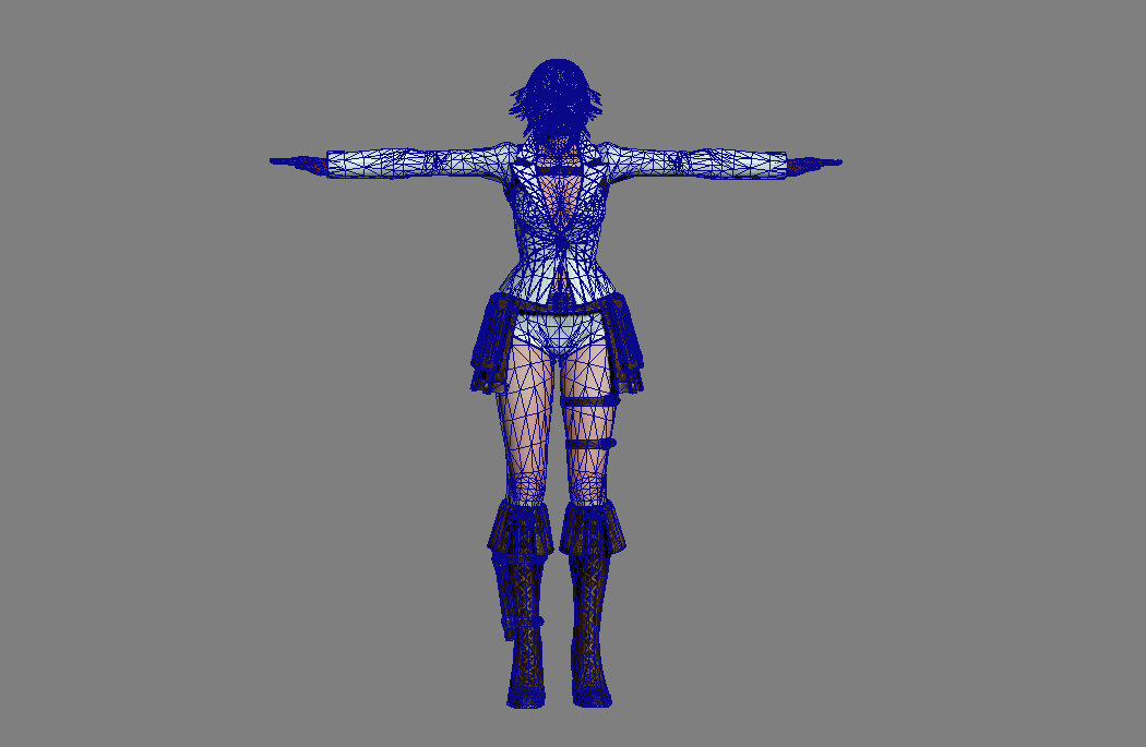 性感淑女科幻女战士次世代游戏角色3d模型插图4