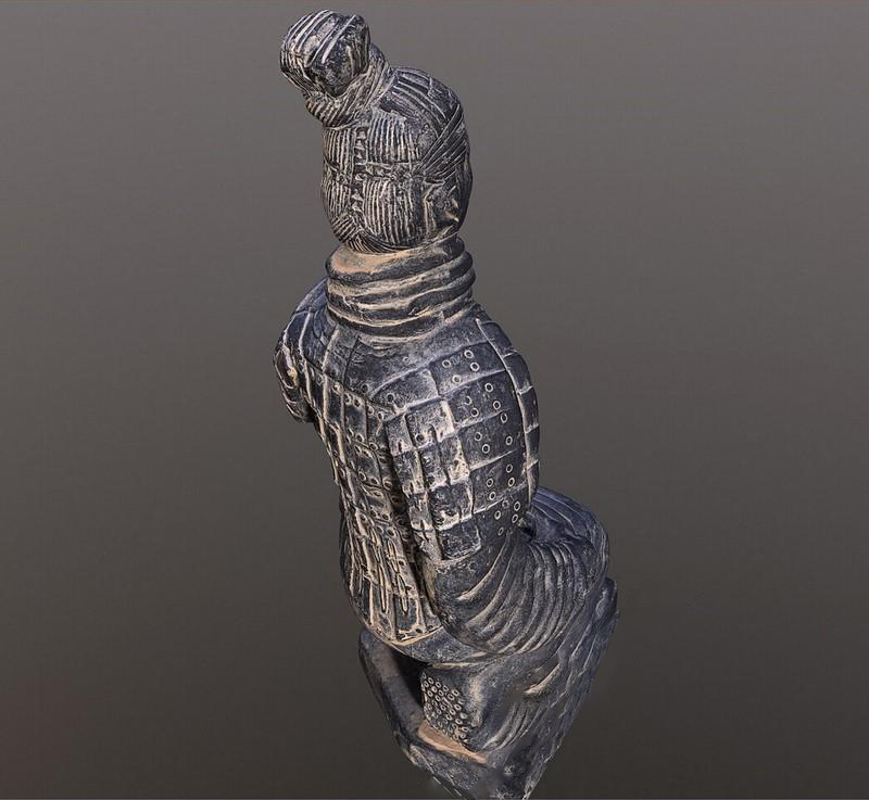 秦始皇兵马俑石雕古代士兵雕像3d模型插图1