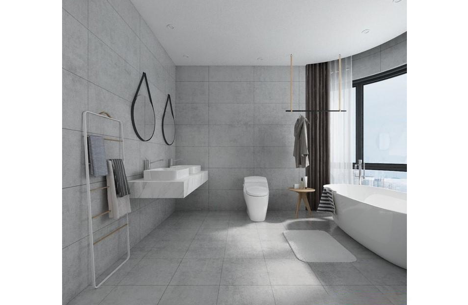 酒店浴室卫生间浴缸洗澡人物场景模型插图2