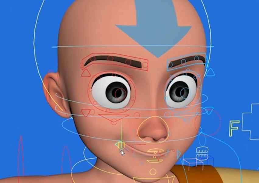 降世神通Aang - Avatar卡通和尚动画角色maya绑定模型下载插图3