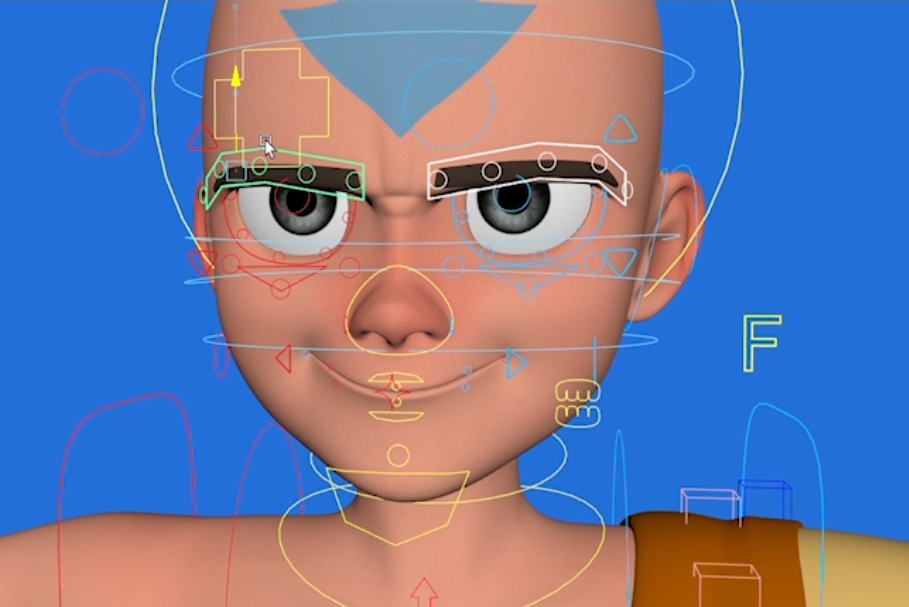 降世神通Aang - Avatar卡通和尚动画角色maya绑定模型下载插图6