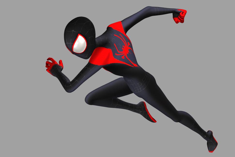 蜘蛛侠Spider Verse Rig动画角色maya绑定模型插图1