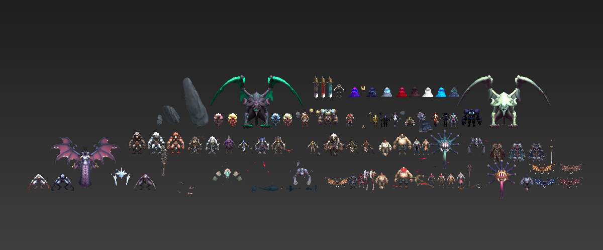 战神夜袭人物、怪物角色场景道具3d资源整理合集下载插图