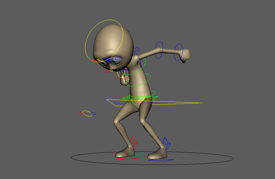 搬箱子木偶人跑步动画小人maya绑定模型，非常棒插图3