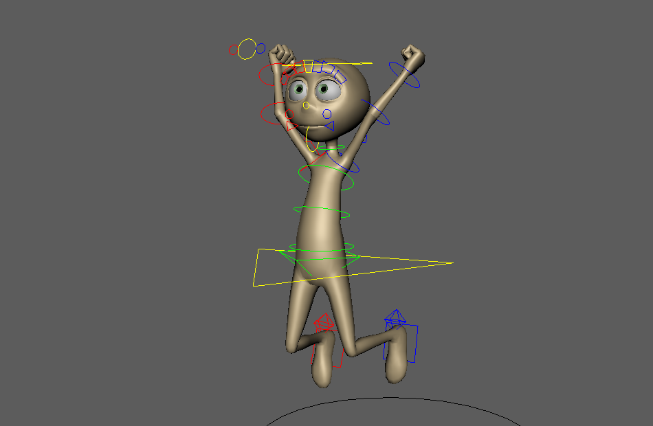 搬箱子木偶人跑步动画小人maya绑定模型，非常棒插图4