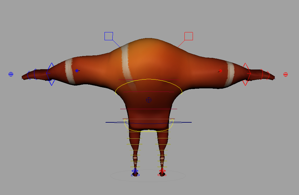 卡通巨人AnimationMentor的绑定maya模型，超棒的角色绑定。插图2
