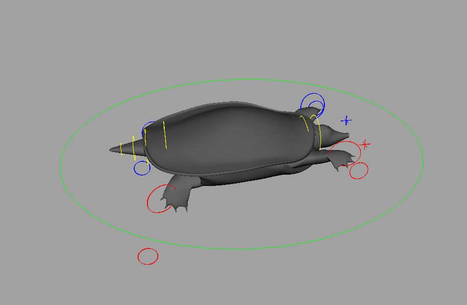 一只爬行的甲鱼乌龟maya模型，带绑定，带动画。插图2