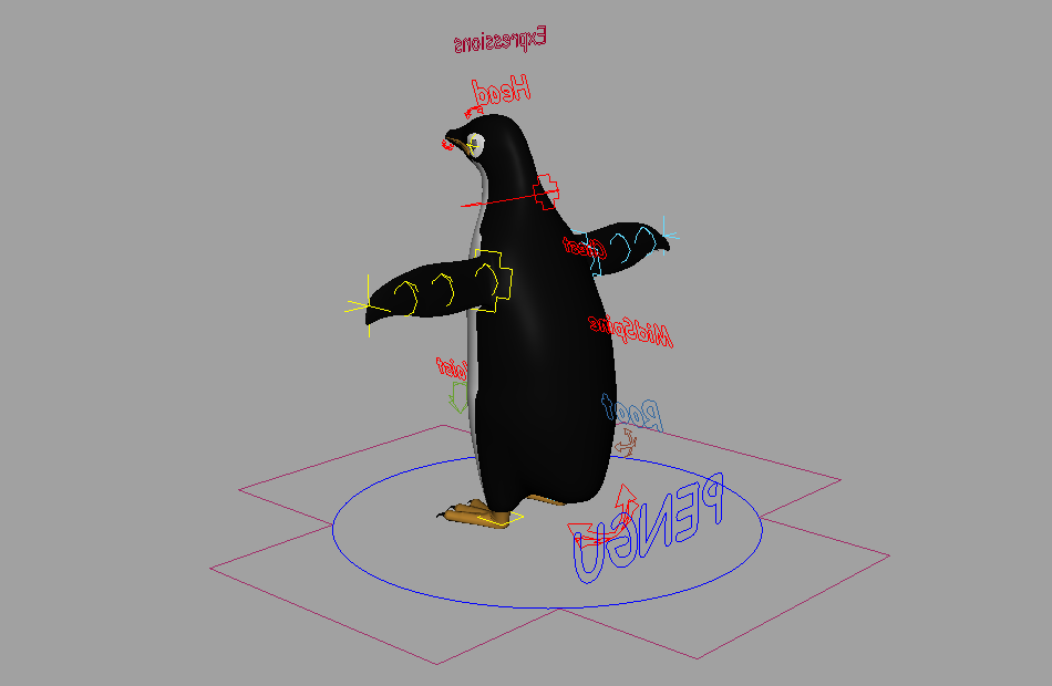 卡通企鹅PENGU_Final+maya绑定模型，动作很棒。插图1