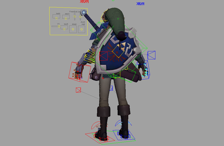《塞尔达传说》+男精灵手绘游戏人物maya绑定模型下载插图2
