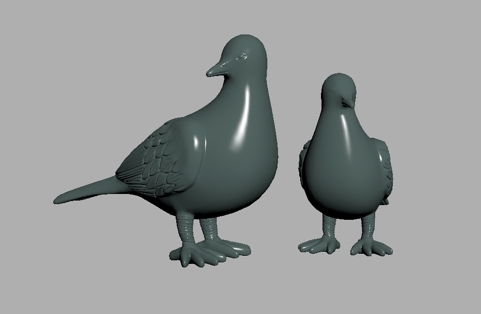 鸽子Pigeon动物摆件工艺品雕像3d模型插图