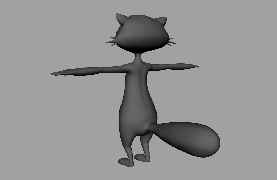 可爱的浣熊raccoon四边形模型+maya白模下载插图2