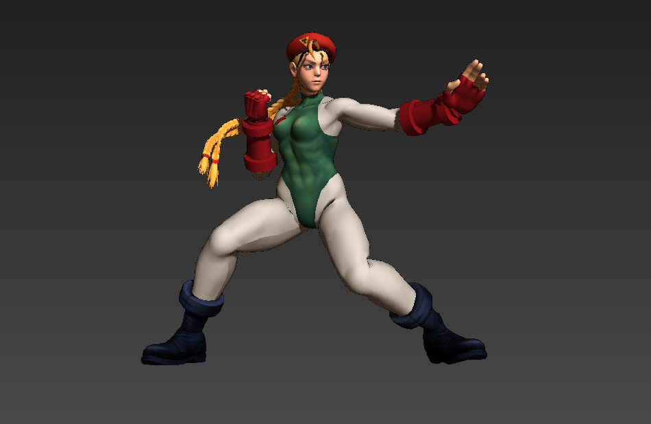 街头霸王 角色进化史 Cammy 嘉米3d模型下载插图