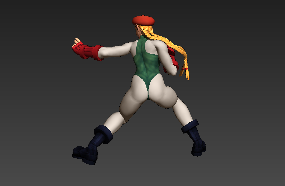 街头霸王 角色进化史 Cammy 嘉米3d模型下载插图1