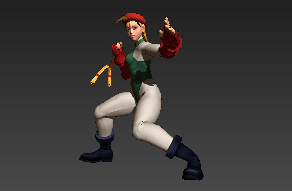 街头霸王 角色进化史 Cammy 嘉米3d模型下载插图2