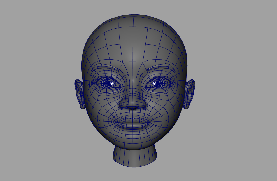 小男孩头部模型maya格式文件下载插图1