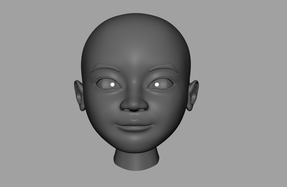 小男孩头部模型maya格式文件下载插图