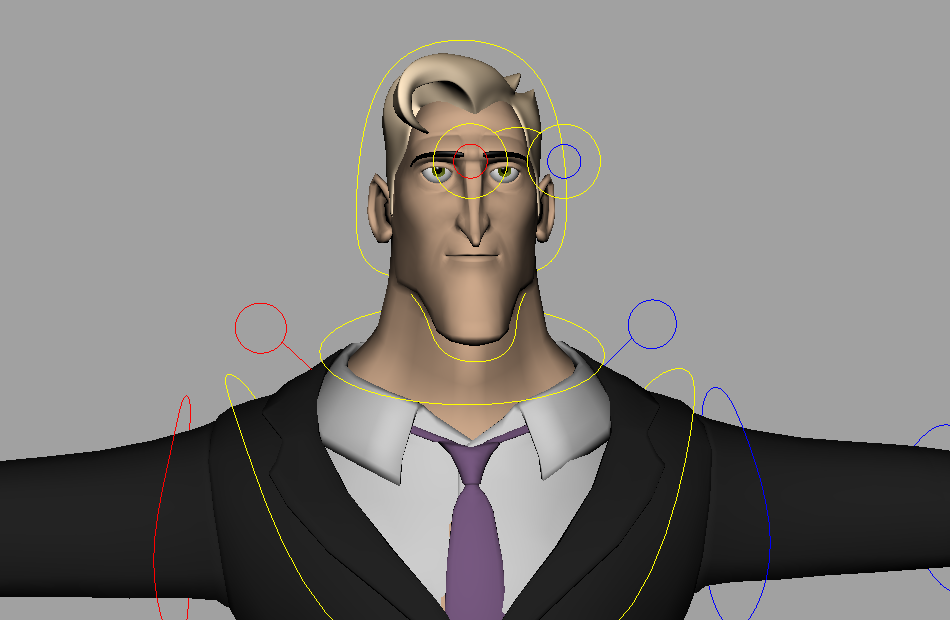 穿西装的卡通男人Skyscraper_tuxedo角色绑定模型下载插图3