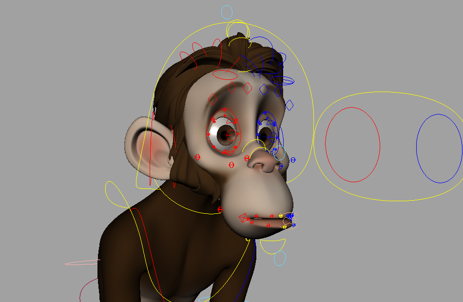 可爱的卡通猴子monkey_chester角色绑定模型下载插图2