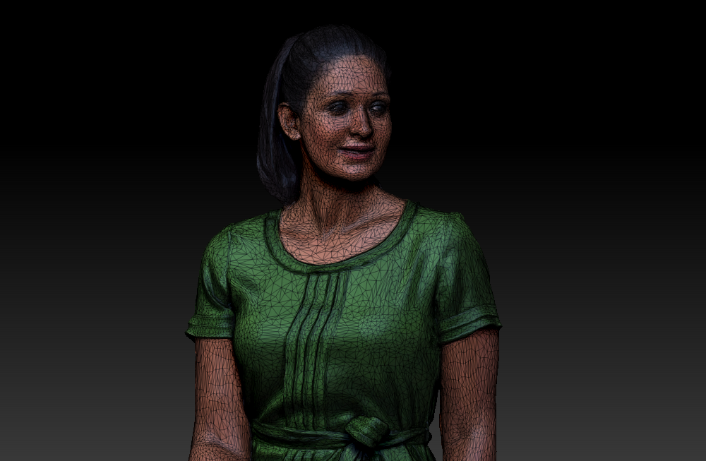 坐着的女人Woman_Amaya_3D扫描写实人物模型下载插图4