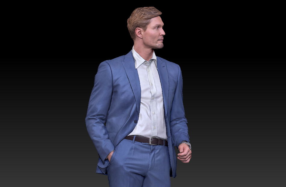 西装男士职业装男人办公室人物3d扫描写实人物模型下载插图4