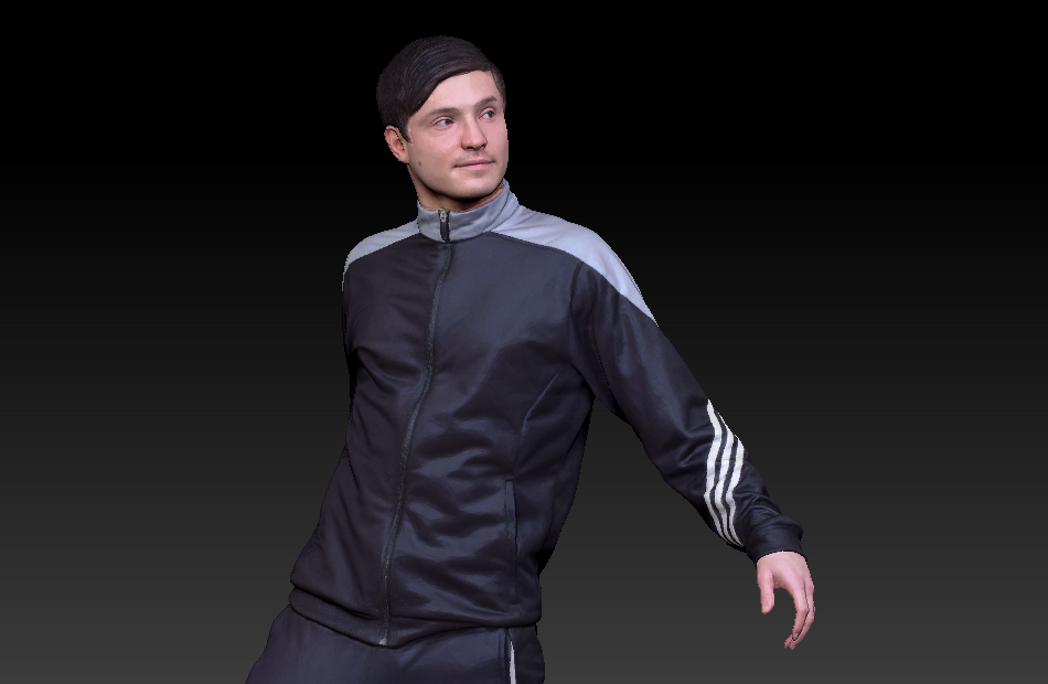 运动员、体育锻炼的男人、运动装男士3d写实人物模型下载插图1