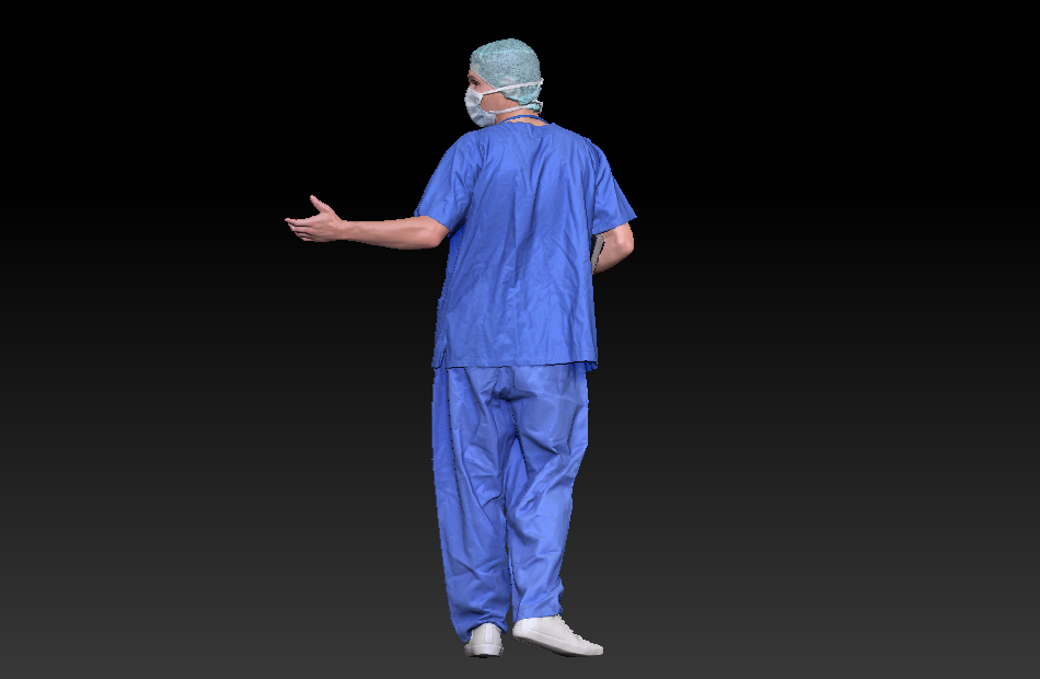 戴口罩外科医生手术科医生手术服男医生3d写实模型下载插图1