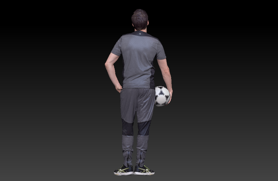 足球运动员3d写实人物扫描模型下载插图1