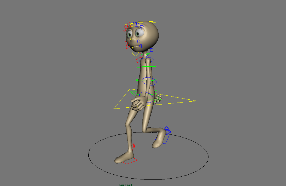 走路的木偶人跑步动画小人maya绑定模型，非常棒插图2
