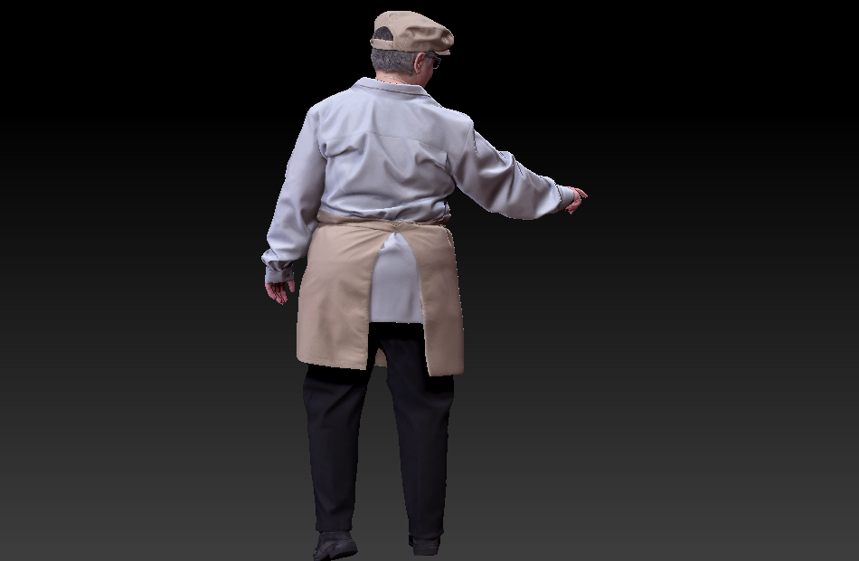 戴眼镜的老年人Beatrice写实人物3d扫描模型下载插图2