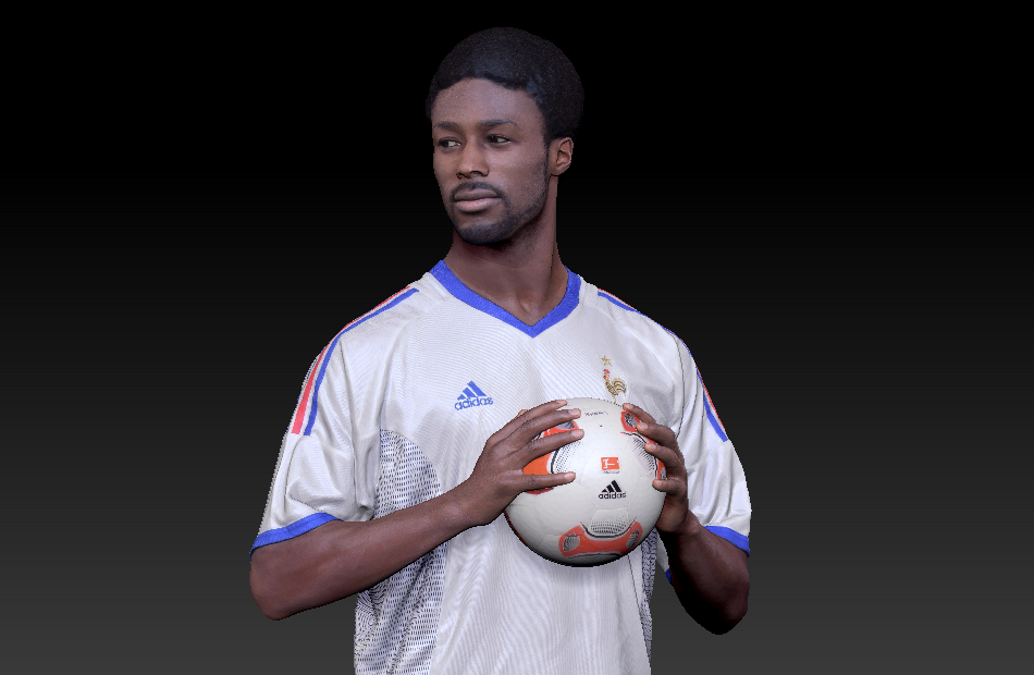 足球运动员黑人运动员3d写实人物模型下载插图2