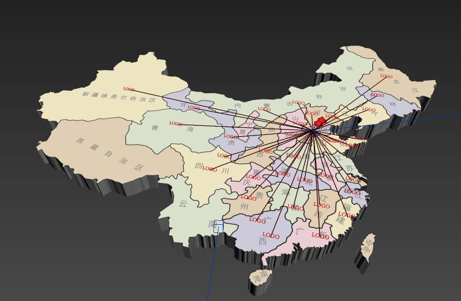 中国地图3d立体效果三维立体地图3d模型下载插图1