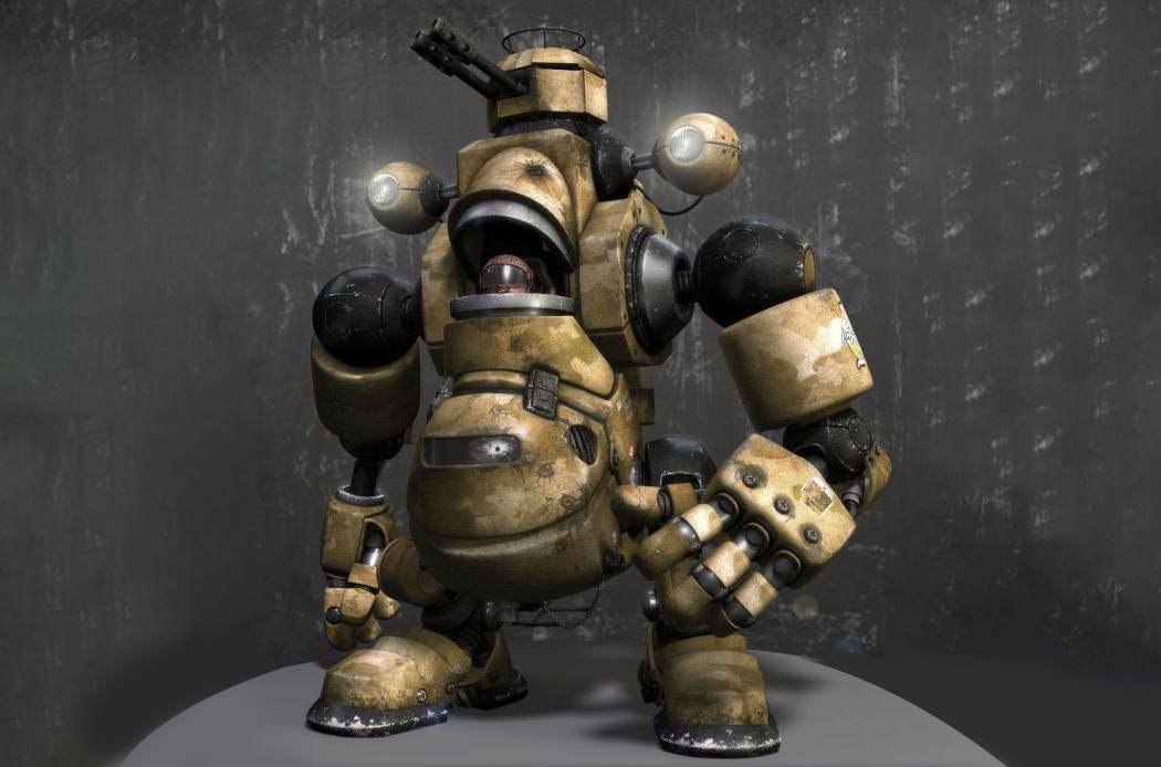 机械战士机器人士兵机甲科幻人物maya模型下载插图1
