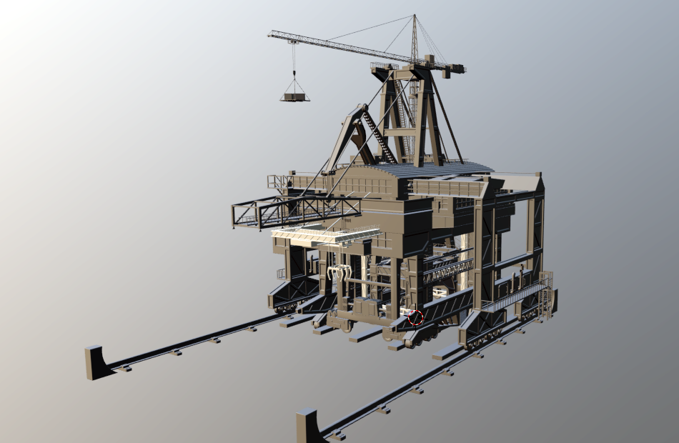 建筑起重机3D模型 Artstation – Cranes – 11 pieces by Armen Manukyan插图1