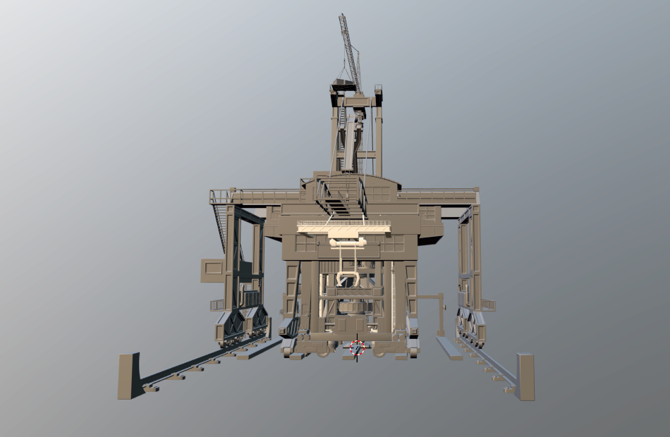 建筑起重机3D模型 Artstation – Cranes – 11 pieces by Armen Manukyan插图5