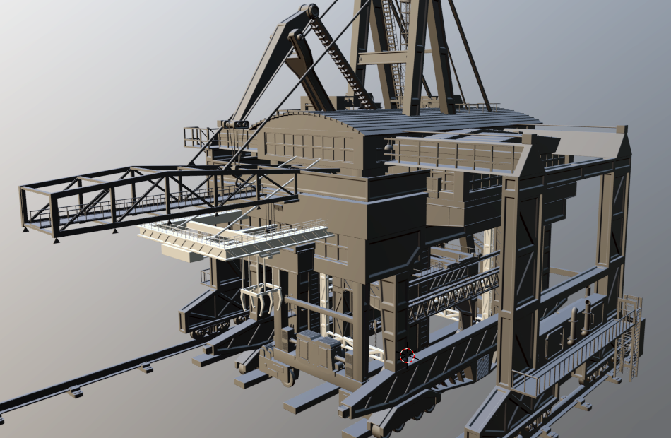 建筑起重机3D模型 Artstation – Cranes – 11 pieces by Armen Manukyan插图6