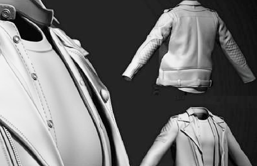 皮衣皮夹克Oskars Leather Jacket服装obj模型下载插图2