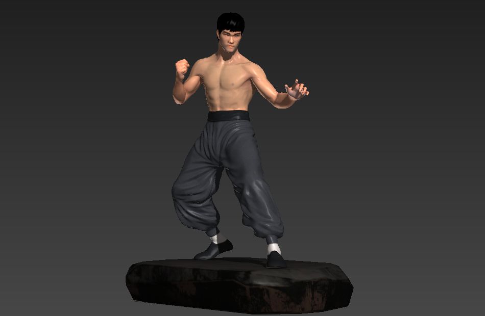 李小龙3D模型 Bruce Lee Dragon Fighter – 3D Model插图1