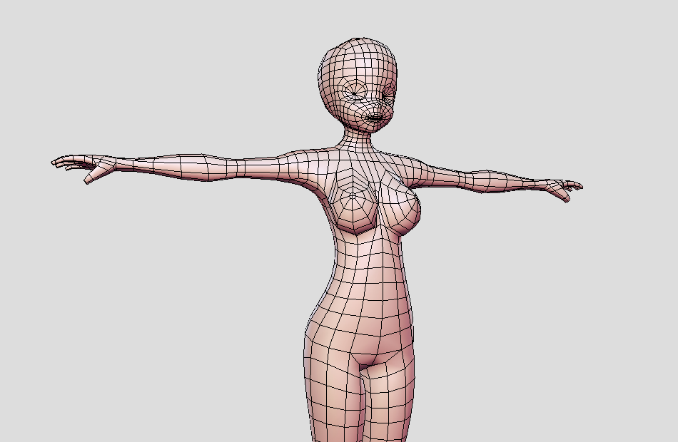 动漫人物female-body-practice女性身体练习OBJ模型下载插图3
