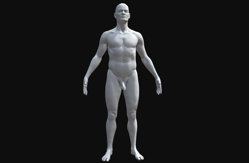 男性人体HUman写实人物3d扫码模型下载插图