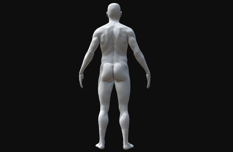 男性人体HUman写实人物3d扫码模型下载插图2