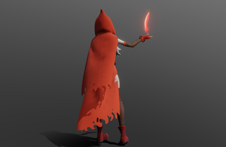 女巫师red-witch红魔女fbx绑定模型下载插图2