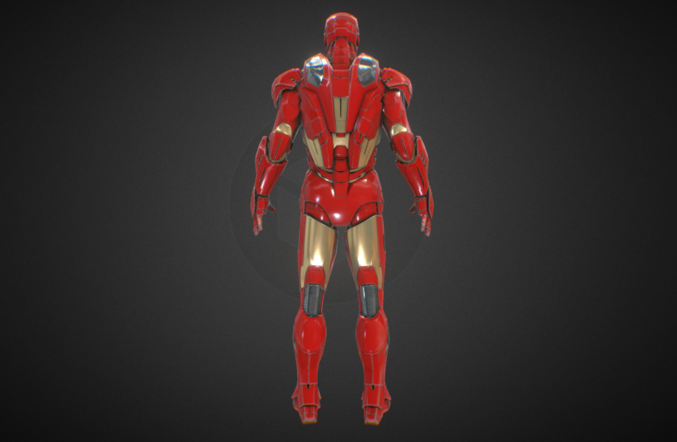 钢铁侠iron-man机器人OBJ写实模型下载插图3